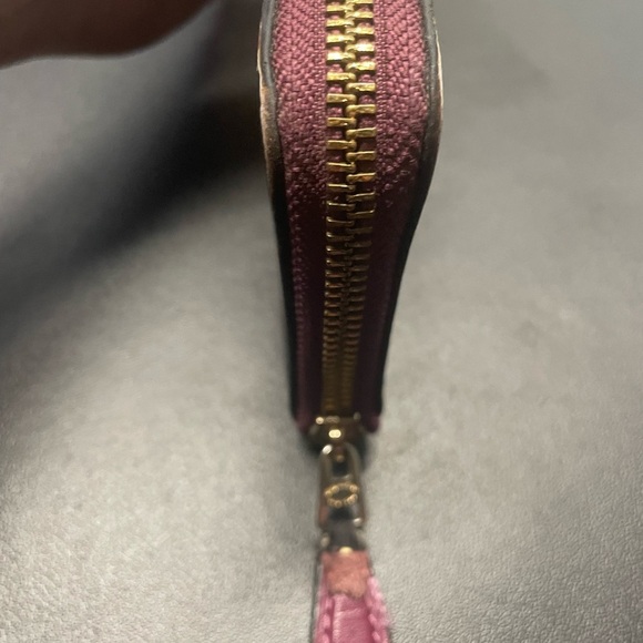 Coach Plaid Wallet - Brown and Pink - Picture 7 of 9